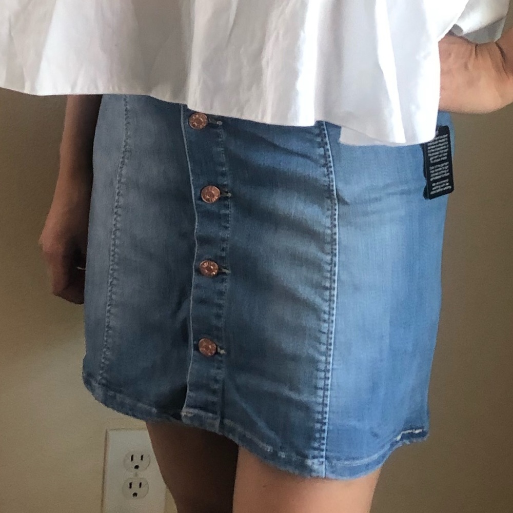 Celebrity Pink Denim Skirt